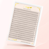 Medylashes fait à la main 3D 4D 5D 6D Ultra Dark Black Volume Lashes Short Stem Pointy Base Premade Fans Eyelashes Extensions