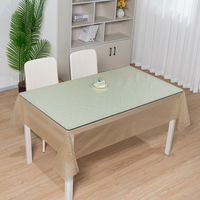 Nappe transparente en PVC avec dentelle argentée et paillettes, imperméable, pour hôtel, restaurant et décoration d'événements