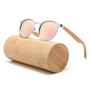 2025 écologique logo personnalisé lunettes de soleil chine flambant neuf mode unisexe lunettes de soleil métal cadre bois lunettes de soleil polarisées - Product Image 6