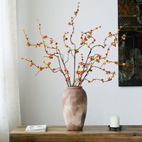 Vente en gros de feuilles artificielles en soie de haute qualité, couleur automne, fausses feuilles de maple rouge, branche unique, pour la décoration de la maison et du salon