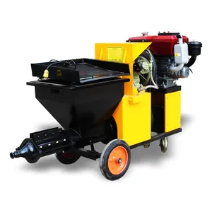 220V 380V Electric Diesel Engine mortar sprayer wall plastering machine automatic cement concrete paint mortar spraying machine