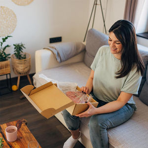 Y709 gros <span class=keywords><strong>carton</strong></span> robuste 8x8x4 pouces cadeau boîtes d'expédition onglet serrure Tuck Top petite boîte à <span class=keywords><strong>colis</strong></span> <span class=keywords><strong>pour</strong></span> l'emballage présent envoi - Product Image 5