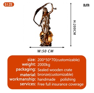 Yunan bronz kız heykel özel heykeli bahçe heykeller kız bronz heykeli kız yaşam boyutu heykel parkı dekorasyon için - Product Image 3