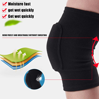 Genouillères de Compression Épaissie, Genouillère Épaissie pour Danse, Entraînement Sportif, 1 Paire
