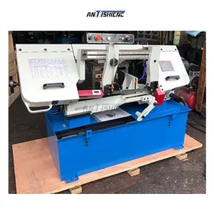 ANTISHICNC BS-916B Band Saw Machine Metal Cutting Manual Bandsaw Horizontal Mini Size Cutting Circular Bandsaws for Metal Cut