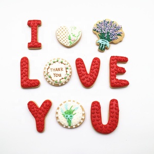 Bộ khuôn bánh quy hình trái tim Ngày Valentine hình trái tim Cookie cutter thư Cookie khuôn - Product Image 2