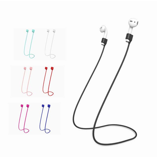 For Apple airpods Universal Bluetooth Earphones Magnetic Sports Fashion Silicone Anti-loss Lange