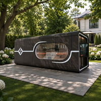 Maison capsule spatiale de haute qualité, maison préfabriquée de luxe en conteneur, villa modulaire mobile pour la vie en plein air et les projets hôteliers