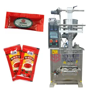 Vertical Packing Machine for Sugar Scrub Honey Sauce 30g 50g Sachet Packing Machine with Piston Filling