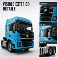 Camion tracteur SHACMAN X5000 6x4 d'occasion, 460-620 CV, cabine à couchette large, pour transport sur autoroute en montagne