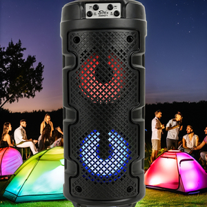 SING-E ZQS4271 Altavoz Bluetooth Portátil Doble <span class=keywords><strong>de</strong></span> 4 Pulgadas con Super Bajos, Inalámbrico, con Luz LED RGB - Product Image 3