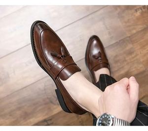 Zapatos Oxford de Plataforma Gruesa para Hombre, que Aumentan la Altura, Estilo Casual de Negocios, Sin Cordones, Tallas Grandes - Product Image 6