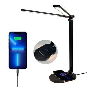Double Head LED Desk Lamp,Dual Swing-arm Table Lamp for Home Office,5 Color Modes and 5 Dimmable,Modern Eye-Caring Piano Lamp - Product Image 2