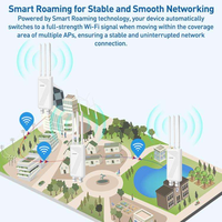 COMFAST CF-EW87 Point d'accès sans fil extérieur double bande Gigabit haute puissance avec couverture omnidirectionnelle extérieure de 3600M