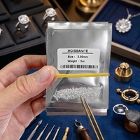Starsgem Mozanit Yuvarlak Şekil Parlak 2.0mm 5ct/torba Toptan Fiyat DEF berrak Beyaz Gevşek Mozanit Taşı Takı İçin