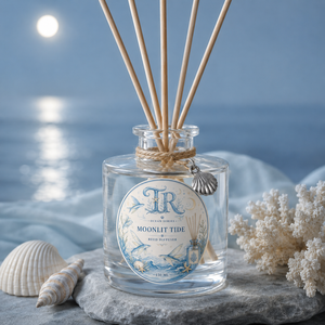 Luxury Ocean Series Glass <b>Reed</b> <b>Diffuser</b> Set For Modern Home Decor Wholesale Private Label Premium Realistic Sea Breeze Set - Product Image 1