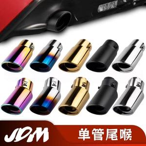 2.5 Inch Universal Black Carbon Fiber <strong>Exhaust</strong> Muffler Single Outlet Auto End Pipe Car Accessory <strong>Exhaust</strong> Pipe - Product Image 4