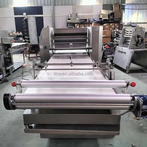 Machine automatique de stratification et de découpe de pâte feuilletée PLC nouvelle ajuste l'épaisseur des rouleaux de pâte et de farine pour les boulangeries pour le blé - Product Image 1