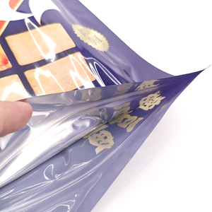 Tùy chỉnh đứng lên túi với in logo cho bao bì thực phẩm vật nuôi rõ ràng cửa sổ thực phẩm Lớp Dây Kéo hàng đầu - Product Image 6