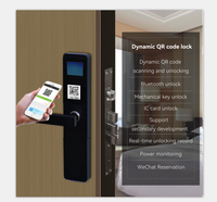 Sistema Innovador de Acceso a Habitaciones de Hotel, Cerradura Inteligente con Código QR y Tarjeta RFID para Puertas de Madera, Compatible con la Aplicación QRMaster, Datos en la Nube