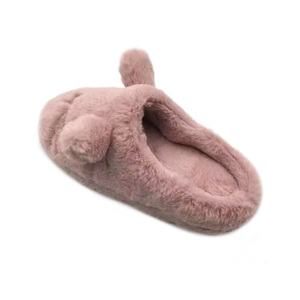 Kadınlar için sevimli tavşan hayvan terlikleri kış sıcak bellek köpük minderli astarı ev terlik üzerinde kayma - Product Image 3