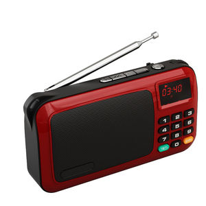 Radio FM Portátil de 1500 mAh, Reproductor de Música MP3, Amplificador de Voz, Batería Recargable, Tarjeta TF, Unidad Flash USB, Linterna - Product Image 3