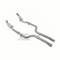 Collecteur d'échappement haute performance pour Mercedes-Benz CLS300 CLS350 CLS400 W218 3.0T V6, en acier inoxydable, avec tuyaux d'échappement sport et downpipe