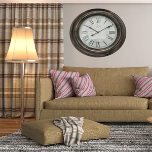 Orologio <span class=keywords><strong>da</strong></span> <span class=keywords><strong>parete</strong></span> con numeri romani a pastella in stile antico <span class=keywords><strong>da</strong></span> 20 pollici con decorazioni impermeabili <span class=keywords><strong>da</strong></span> esterno <span class=keywords><strong>per</strong></span> la <span class=keywords><strong>cucina</strong></span> domestica del Patio - Product Image 3