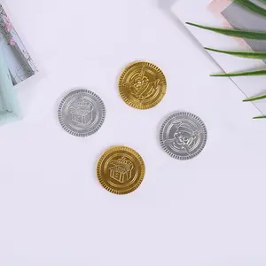 Moeda do jogo Aprendizagem Recompensa Moedas Plástico Coin Token Pontos Chip Coin Logotipo Imprimível Aprendizagem Moeda Impressão