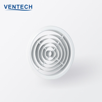 Diffuseurs d'air de plafond Ventech, grilles de ventilation circulaires, diffuseurs à jet rond