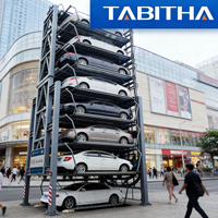 Sistema de Estacionamiento Rotatorio Mecánico Vertical Tabitha, Versión Sedán y SUV, para 12 Autos, Capacidad de Carga de 2000 kg, 24 Meses de Garantía