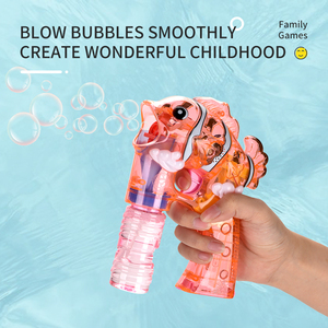 Pistolet à Bulles Lumineux avec Lumière LED Transparente, Jouet de Tir à Bulles pour Enfants, Jeu d'Été, Plein Air - Product Image 4