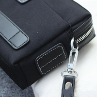 Tas tangan seni kanvas baru tas genggam dompet kain nilon pria musim panas Korea pasang kapasitas besar