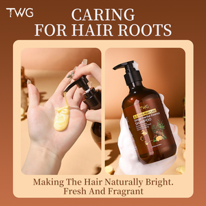 TWG OEM Factory 2 en 1 Anti pérdida <span class=keywords><strong>de</strong></span> cabello Champú <span class=keywords><strong>de</strong></span> jengibre Acondicionador y suero para el crecimiento del cabello Spray Jengibre Juegos <span class=keywords><strong>de</strong></span> cuidado del cabello <span class=keywords><strong>de</strong></span> crecimiento rápido - Product Image 5