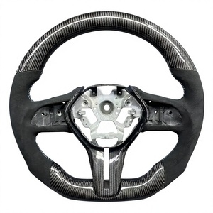 Volant personnalisé en fibre de carbone véritable pour Infinit/i Q60 Coupé Q60S Red Sport <span class=keywords><strong>400</strong></span> 2017 2018 2019 2020 2021 2022 - Product Image 3