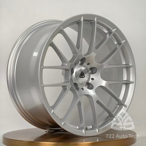Jantes 722Auto monobloc forgées finition argent mat à dégradé de couleur 19 20 21 22 pouces 5x112 5x120 pour <span class=keywords><strong>BMW</strong></span> M3 M4 M5 Mercedes AMG Audi <span class=keywords><strong>RS</strong></span> - Product Image 2
