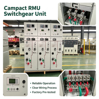Unité de distribution annulaire isolée à gaz haute tension en acier galvanisé vert personnalisée ZHUOLI, protection IP56 pour la distribution d'énergie