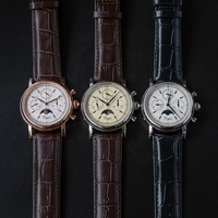 Montre mécanique à remontage manuel en acier inoxydable classique de luxe 5atm Seagull St1901 chronographe pour homme en vente