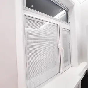 Montagem direta Magnetic Louver Windows Feito de vidro temperado