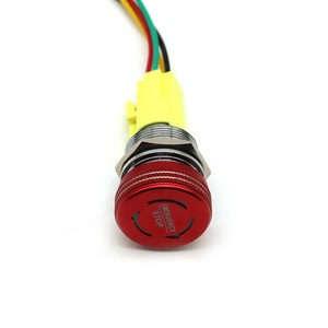 สวิตช์กดฉุกเฉินแบบเห็ดพร้อมไฟส่องสว่างและขั้วต่อที่ปรับแต่งได้ - Product Image 1