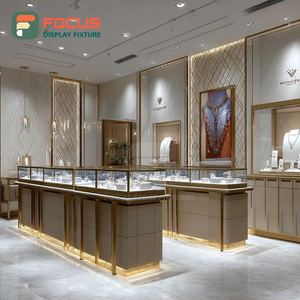 Luxury Premium Jewelry Display System Laminated Finish Jewelry Shop Display Counter - Product Image 5