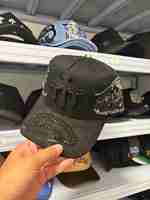 Topi Snapback 5 Panel Flat Bill Unisex Baru dengan Bordir 3D Custom, Kain Korduroy Kanvas Etnis, Topi Baseball Mewah