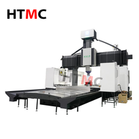 Fraiseuse CNC verticale robuste DVF8033 avec rail de glissière carré automatique BT50 Fanuc et double colonne verticale