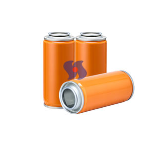 Kaleng Semprot <span class=keywords><strong>Aerosol</strong></span> Logam Kosong Ukuran Kecil Diameter 45x100mm dengan Lapisan Pernis Bening Bentuk Kerucut dan Kubah untuk Busa Cukur - Product Image 6