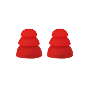 Puntas de silicona de tres capas para los oídos, tapones para los oídos suaves y cómodos con forma de seta de 3,8mm para auriculares en colores negro, rojo y blanco - Product Image 5