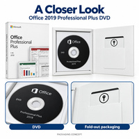 오피스 2019 프로페셔널 플러스 인터넷 글로벌 온라인 정품 인증 DVD 리테일 박스 평생 라이선스 키 운영 체제