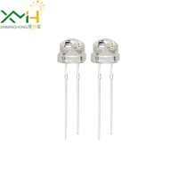 5mm Strohhut-Lampe LED Blinkend RGB Rot/Grün/Blau 1,8-3,4V 50000 Stunden RoHS-Zertifiziert SK6812 Wasserklare Linse 1000 Einheiten/ESD
