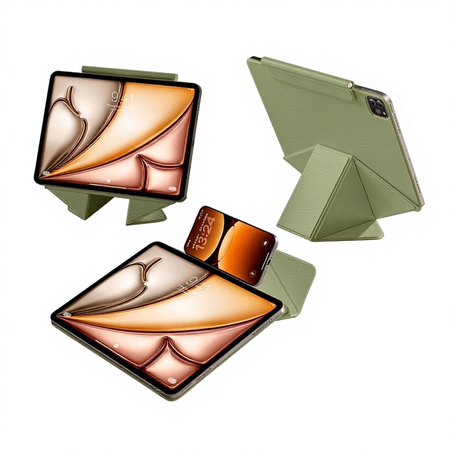 2026 Magnetic IPad Air8 11inch Rotating Suspension Elevated Protective Cover with Drop-resistant Lightweight Design China Origin