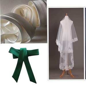 Bridal Veils Two Layer Lace Edge Appliqued 100 Polyester Wedding Accessories For Bridal Wear Summer 2026 - Product Image 1