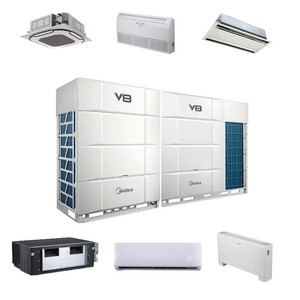 ชุดเครื่องปรับอากาศกลางแจ้งแบบ VRF 56 แรงม้า 380 โวลต์ เครื่องปรับอากาศแบบแยกส่วนไร้ท่อ ระบบ VRF แบบแพ็คเกจ BTU - Product Image 1